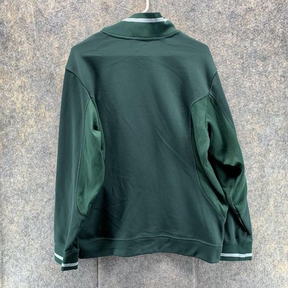 Nike Sweater Men Medium Adult Green Long Sleeve Outdoors Athletic Full Zip Track - Picture 10 of 13